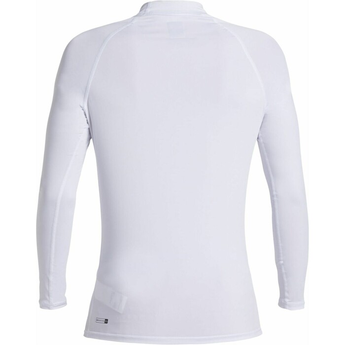 2024 Quiksilver Mens Everyday UV50 Long Sleeve Rash Vest AQYWR03131 - White